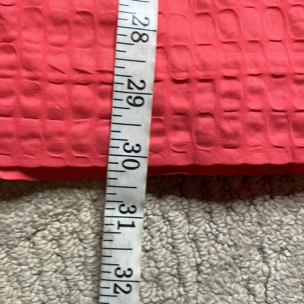 NWT J. Crew Factory (4) Lorelei coral strapless textured cotton dress - Picture 7 of 11